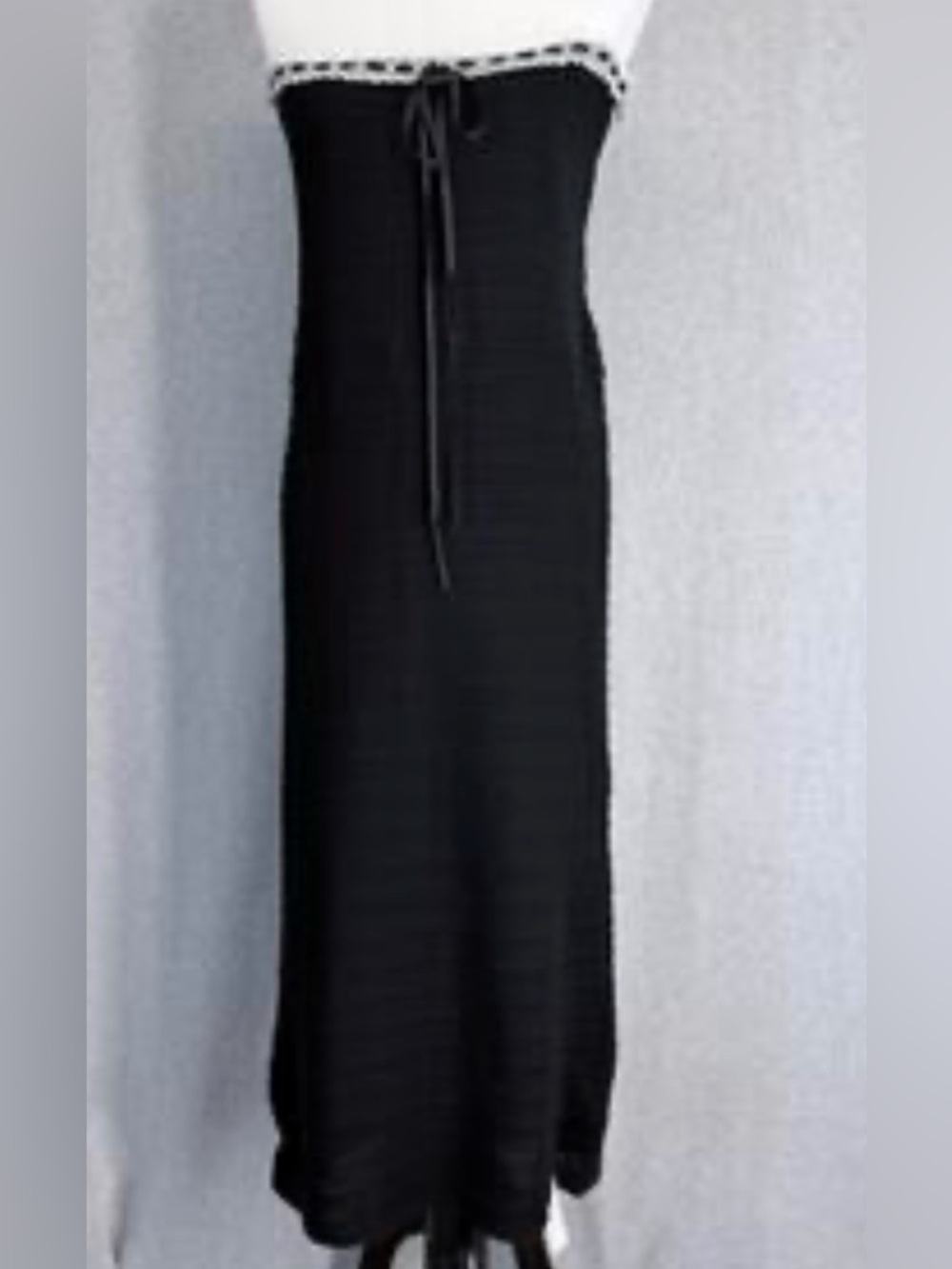 NWT For Love And Lemons Black Knit Maxi Skirt (or strapless dress?) size SM